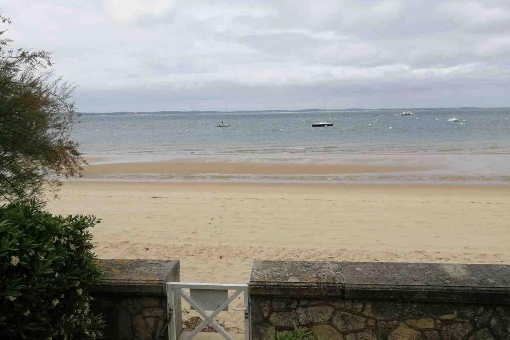 Appart Sur La Plage Pied Dans L Eau Avec Terrasse Jardin Vue Sur Le Bassin Depuis La Terrasse , Parking Arcachon Exteriér fotografie